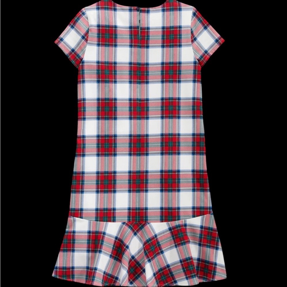 Vineyard Vines Tartan Plaid Short Sleeve Dress, Large - Picture 2 of 9